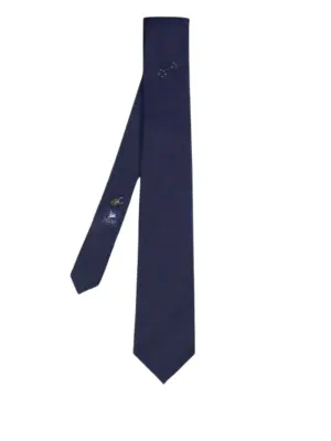 шелковый галстук Scorpio с геометричным узором