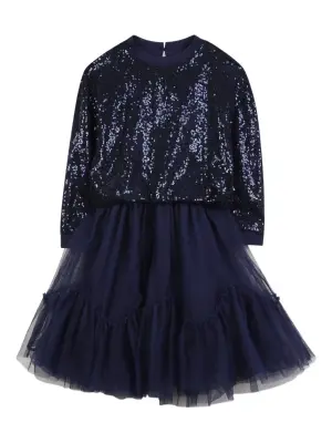 Платье из тюля с пайетками