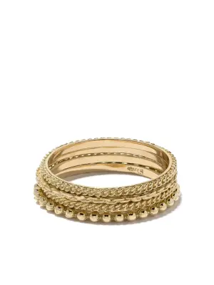 Комплект колец из желтого золота