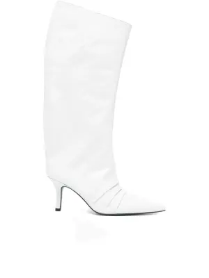 Сапоги с жатым эффектом