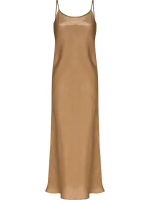 Платье миди с U-образным вырезом