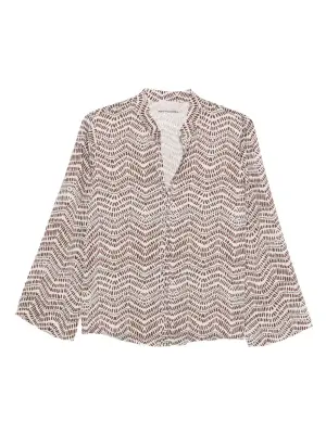 Блузка с геометричным принтом