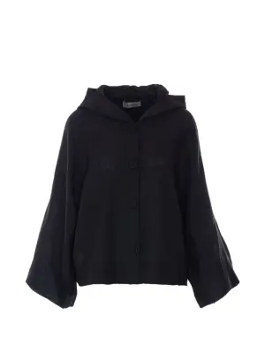 Куртка с капюшоном на пуговицах