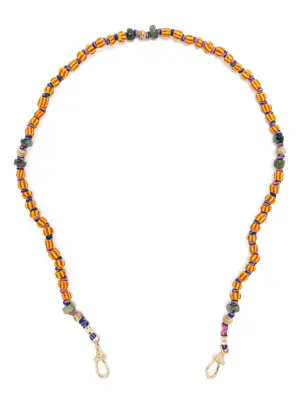 Колье Mauli Ghana из желтого золота с бусинами