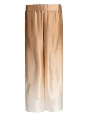 Шелковые брюки с эффектом омбре