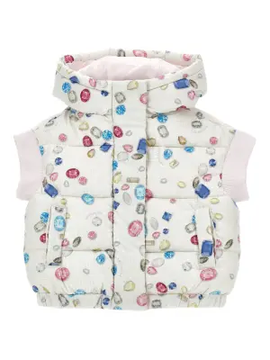 Стеганый жилет с капюшоном