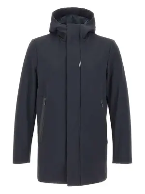 Парка на молнии с капюшоном