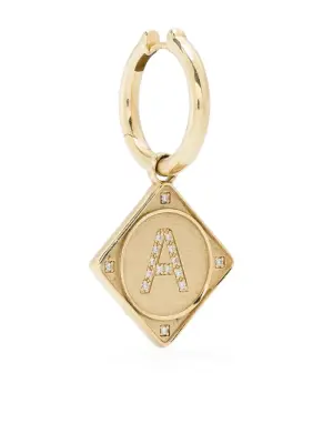 Серьга Bruno из желтого золота с бриллиантами