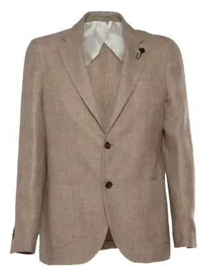 Пиджак с накладными карманами