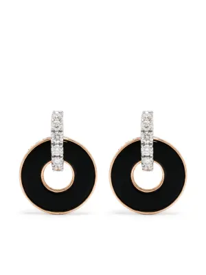 Серьги из розового золота с бриллиантами