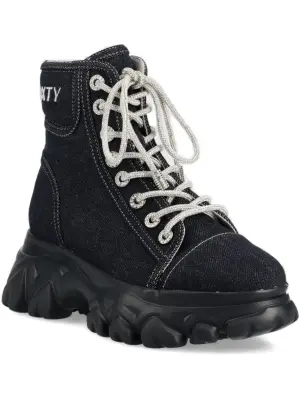 Высокие кеды из денима