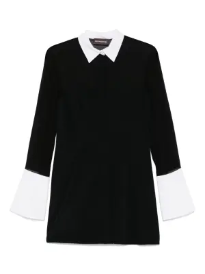 Платье мини с прозрачными вставками