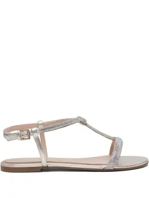 Декорированные сандалии с Т-образным ремешком