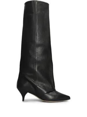 Кожаные ботинки