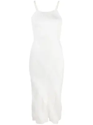 Трикотажное платье-комбинация