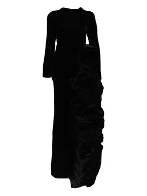 Платье макси с цветочным декором