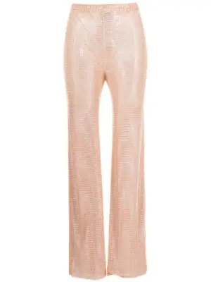 Прямые брюки со стразами