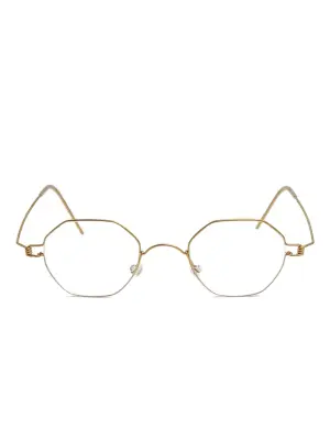 Очки в геометричной оправе