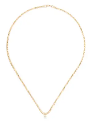 Колье Collier Palmier Flottant из желтого золота с бриллиантами