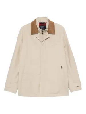 Стеганая куртка с капюшоном