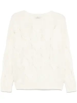 Свитер фактурной вязки