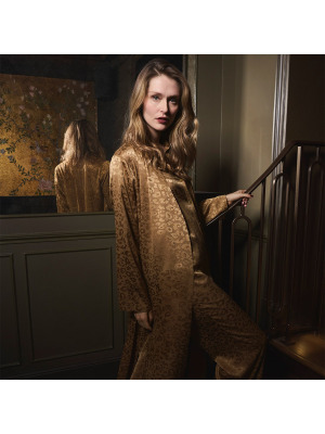 Длинное кимоно Леопард