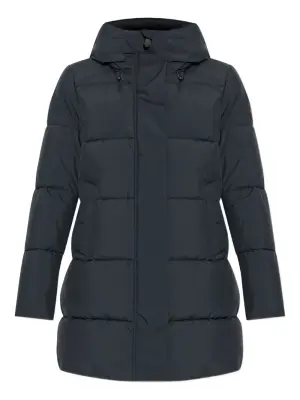 Стеганая куртка с капюшоном