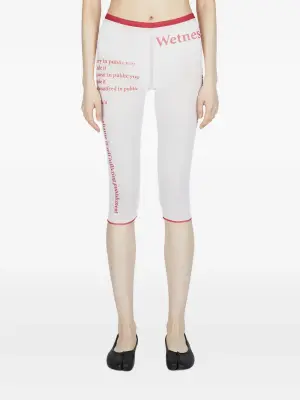 Шорты с надписью "Wet Script"