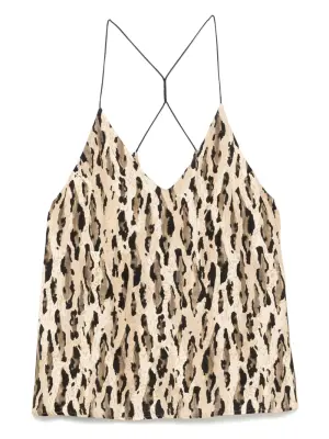 Топ с анималистичным принтом