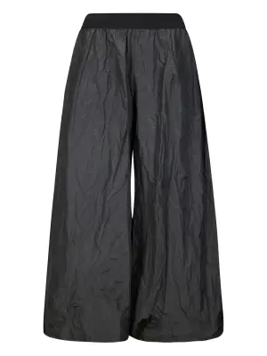 Брюки палаццо с жатым эффектом