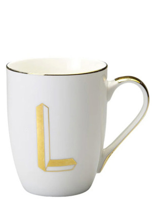 Кружка с буквой 'L' ⌀ 8,2 см