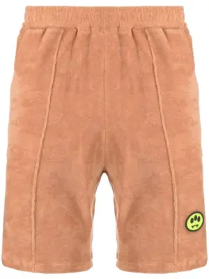Махровые шорты с нашивкой-логотипом