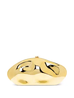 Мини-сумка с эффектом металлик