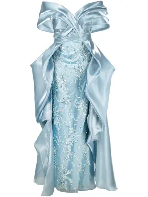 Длинное платье с пайетками