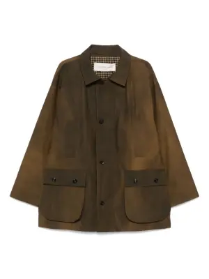 Куртка с эффектом потертости