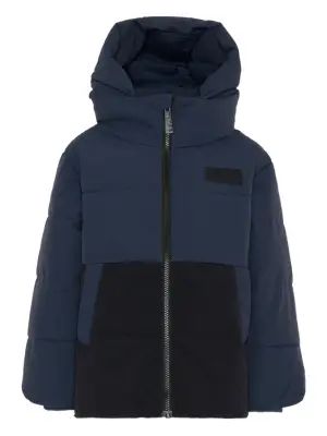 Куртка с капюшоном и цветными вставками