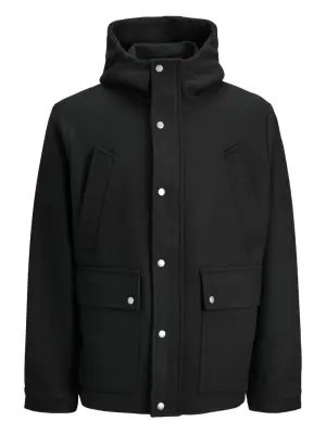 Куртка с капюшоном на пуговицах