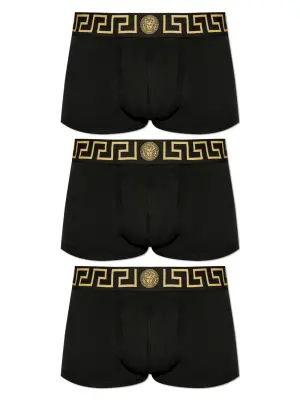 Комплект из трех боксеров с узором Greca