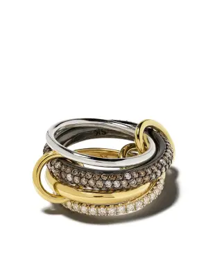 Кольцо Vega CCW из золота и серебра с бриллиантами