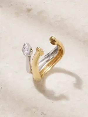 Серьга Boa из 18-каратного золота и бриллиантов