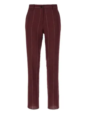 костюм в тонкую полоску