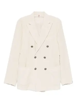 Двубортный вельветовый пиджак