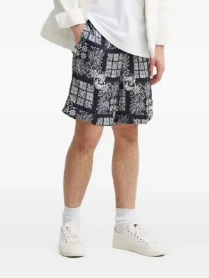 Шорты с узором пейсли