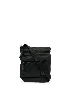 Сумка-мессенджер с нашивкой-логотипом