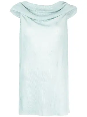 драпированный топ без рукавов