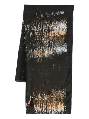 Шелковый платок с абстрактным принтом