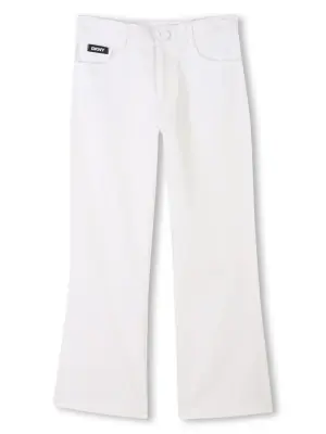 Брюки с вышитым логотипом