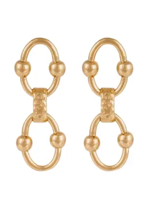 Серьги Rivage с бисерной цепочкой