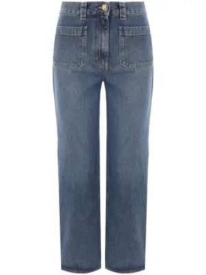 Укороченные джинсы средней посадки