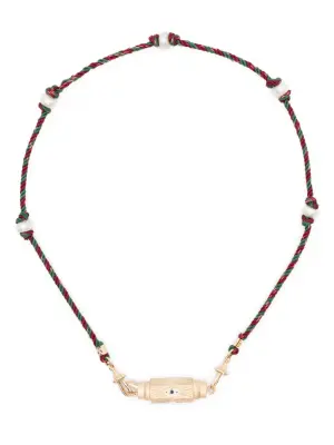 колье Evil Eye из желтого золота с сапфирами